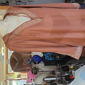 Vei..? brand. Brown sheer hooded cover/top. 18/20